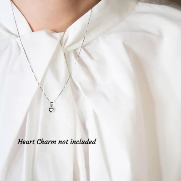 High Quality Real 10K WHITE GOLD Box Chain SOLID White Gold Necklace Stamped 10K - Picture 3 of 4